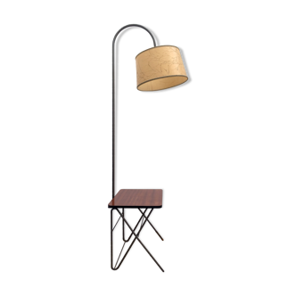 Lampadaire liseuse à tablette vintage