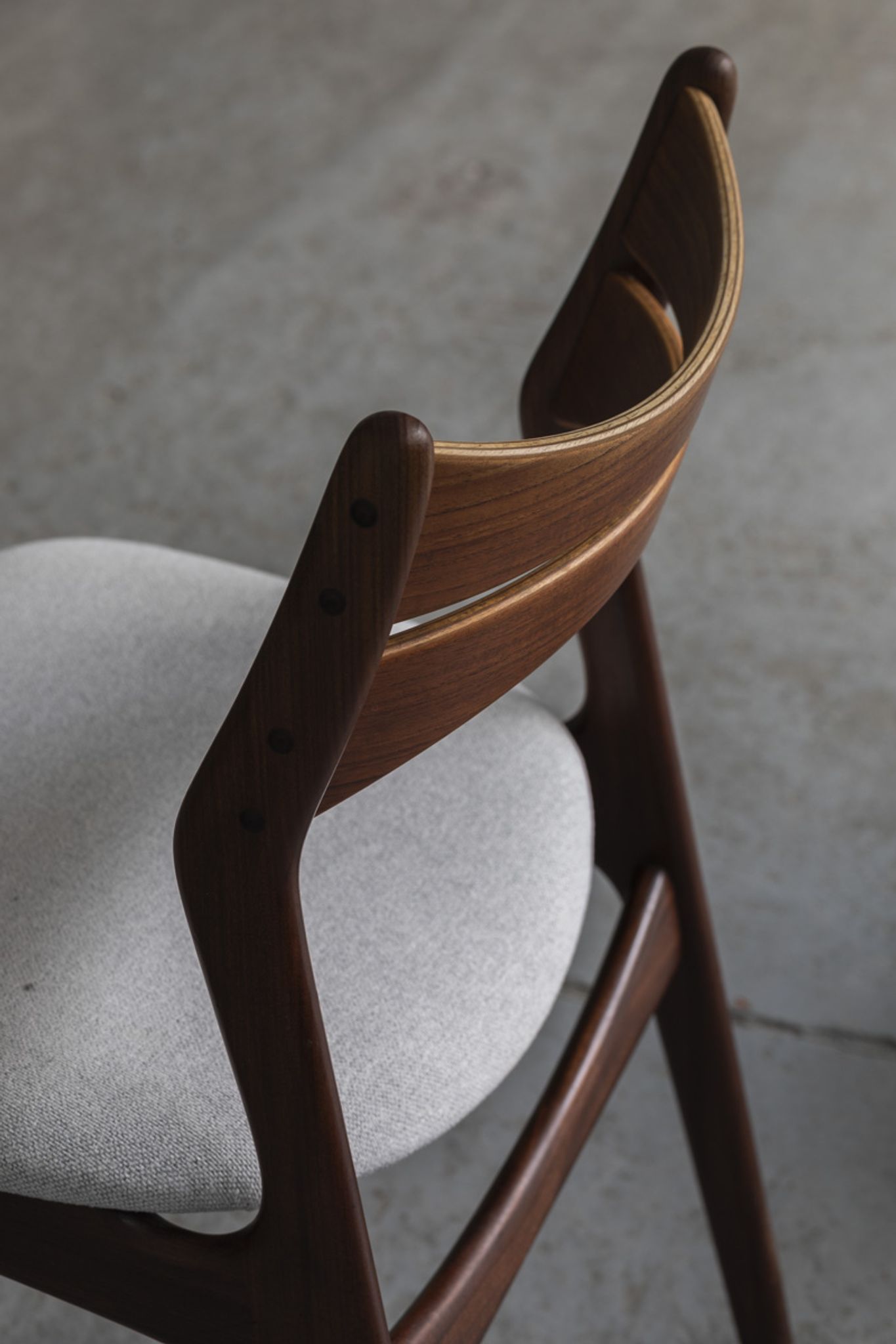 Set of 4 dining chairs ‘model 310’ by Erik Buch for Chr. Christensens Møbelfabrik, Danish design, 60