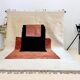 Handwoven Moroccan rug, natural wool, 250cm x 150cm, elegant decoration.
