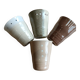 Lot de 4 tasses/mugs en grès japonais