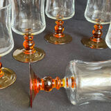Set of 6 vintage Luminarc wine glasses