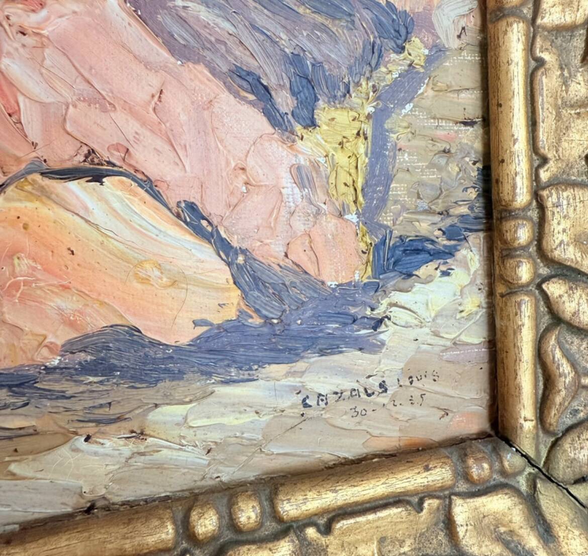 Oil painting on canvas landscape