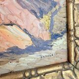 Oil painting on canvas landscape