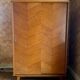 Armoire à portes coulissantes Scandinave vintage 1970