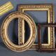 Old frame louis XV style gilded stucco wood 62.5x55 foliage 50.9x43.5 cm SB