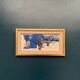 Original Swedish Oil on Panel – "Blue Composition" by Gunnar Nordström – Signed – Vintage and Framed – 24.5 × 18.5 cm (9.6 in × 7.3 in)