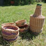 Wicker and scoubidou set