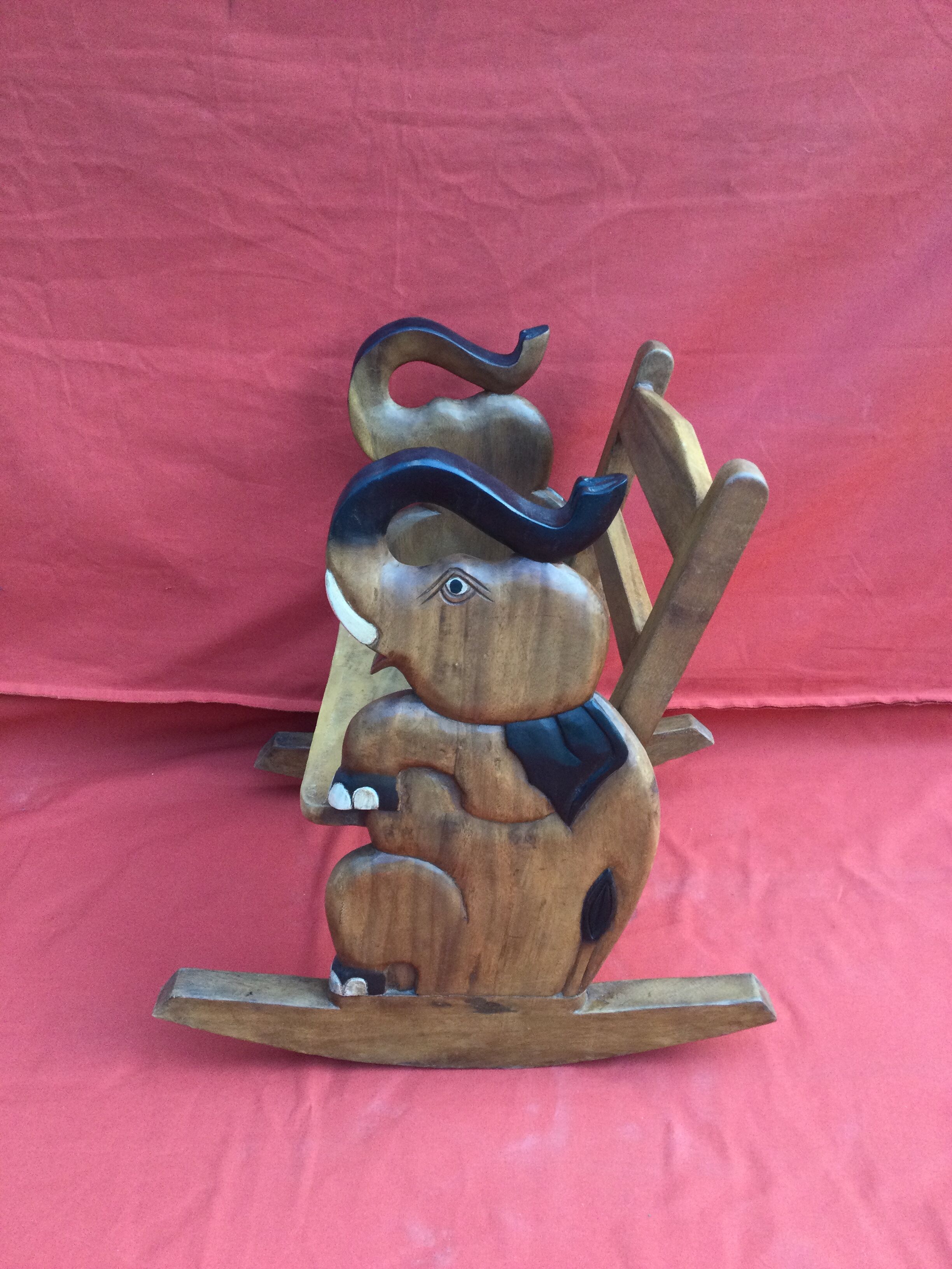Elephant child rocking chair