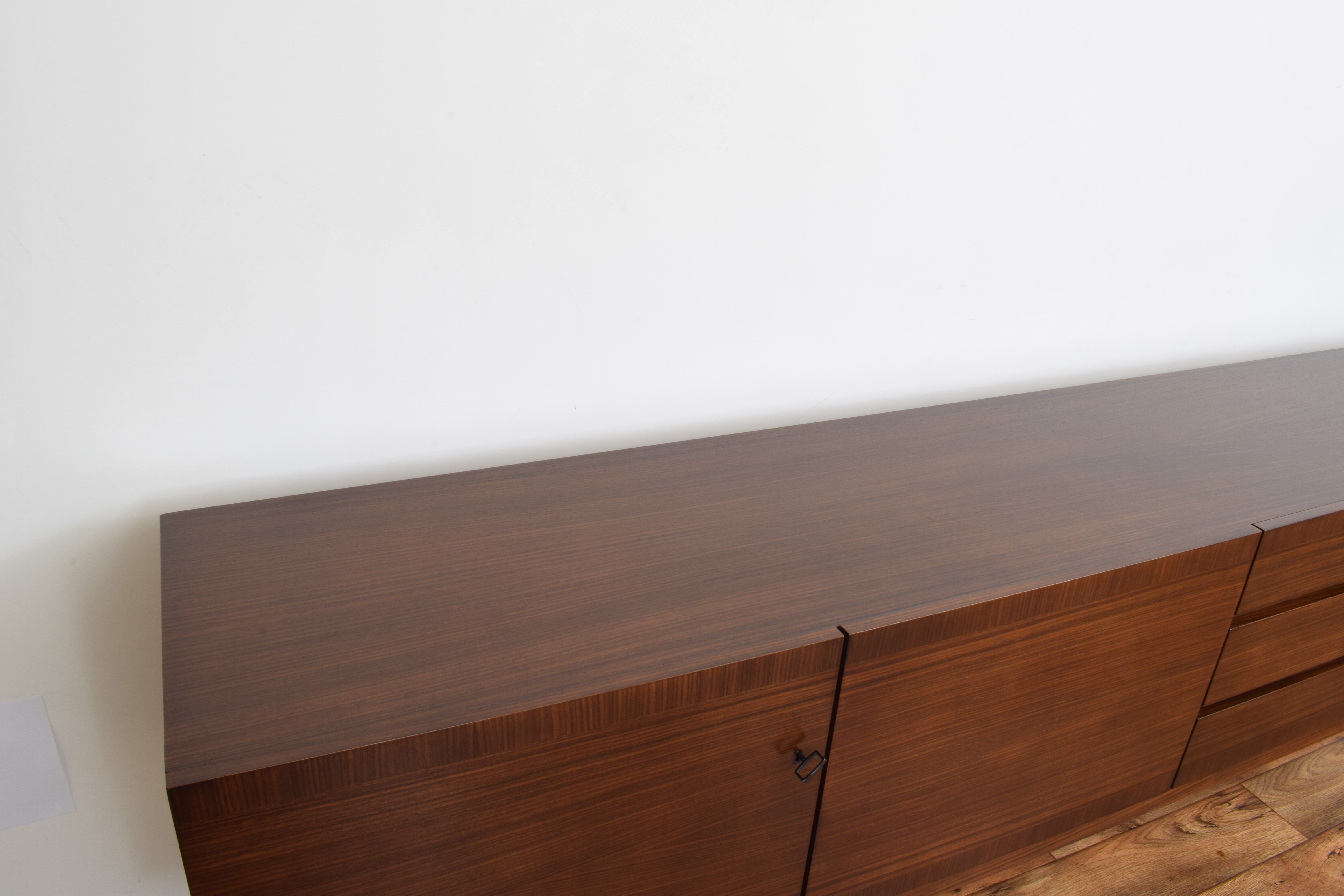 Mid-century german walnut sideboard by Musterring international, 1960s