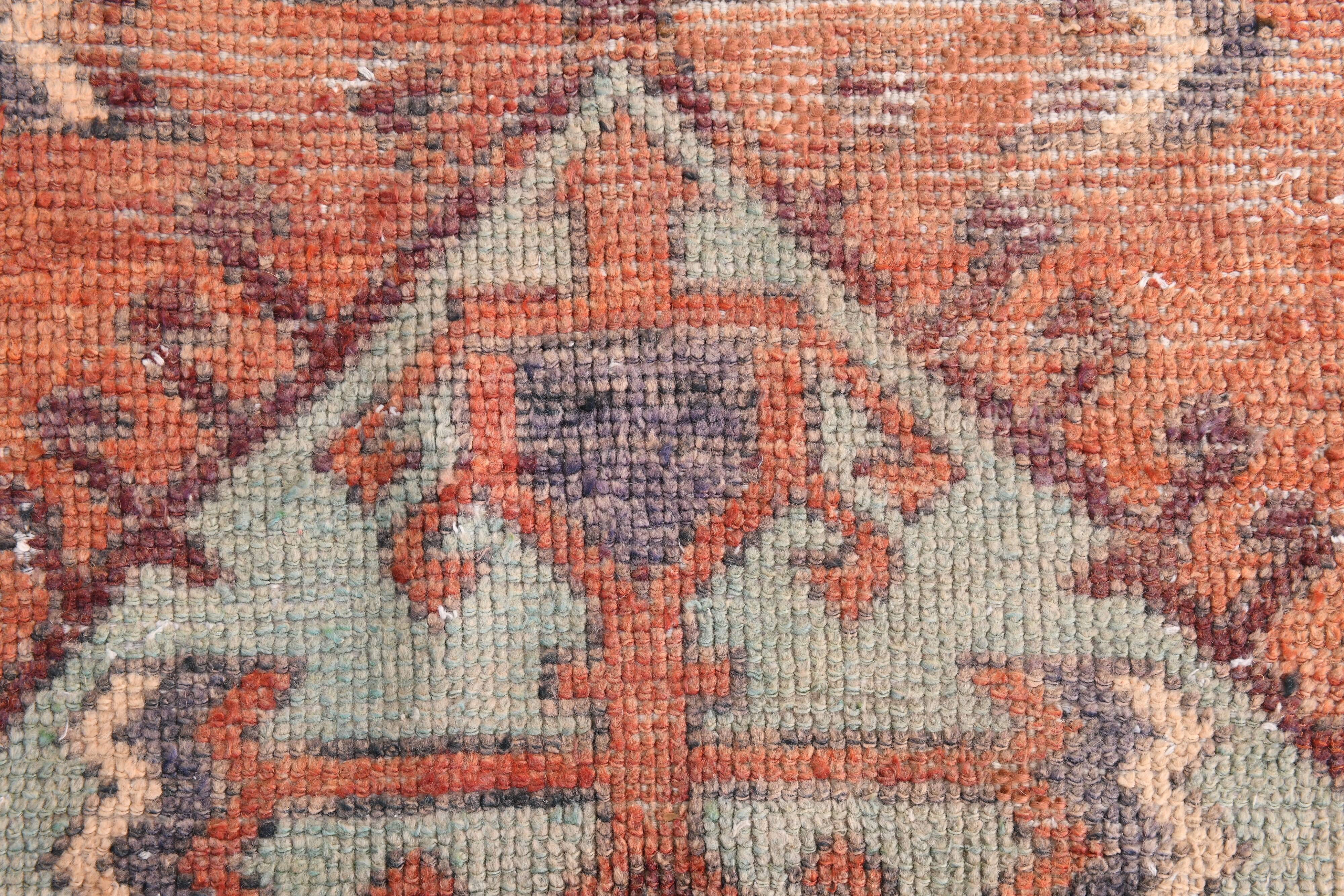 Burgundy & Red Vintage Persian Rug, 153x336Cm