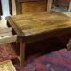 Nineteenth century farmhouse table in natural oak wood 140 x 90 cm