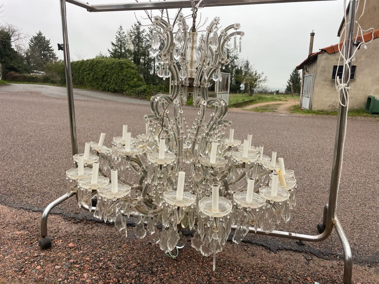 Lustre en cristal de bohème marie-thérèse 30 lumières