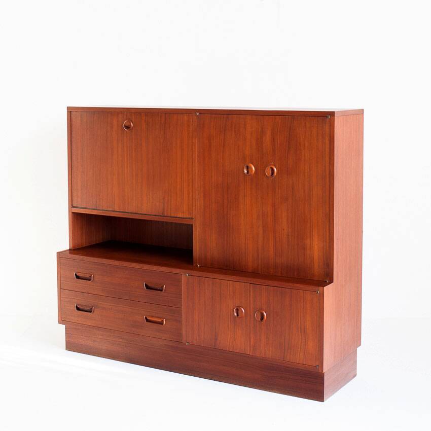 Scandinavian style teak sideboard. Vintage. France, 1960s
