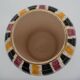 Vase H. Bequet Quaregnon Belgium hand painted ceramic mid century.