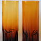 Set of 4 vintage glasses long amber drink