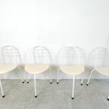 Postmodern tripod dining chairs, 1980s