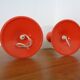 Glass and Plastic Tulip Bedside Lamps, 1970s, Set of 2