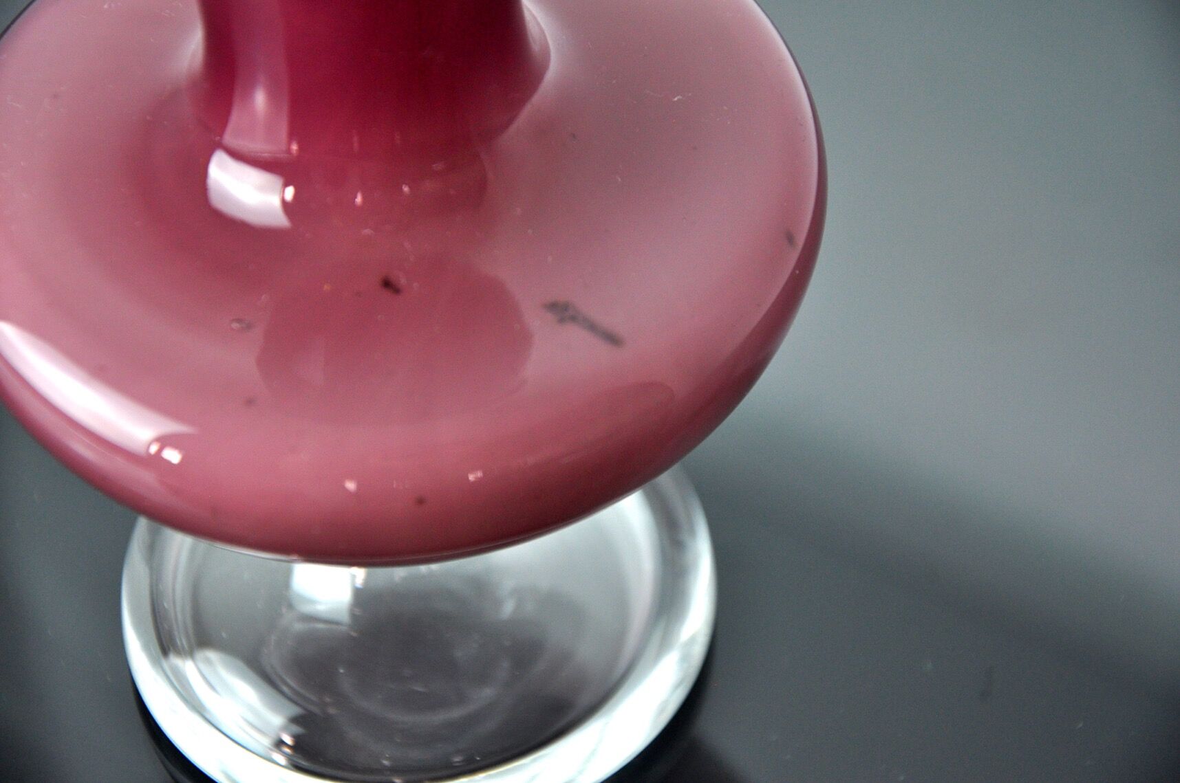 Purple vase in murano glass, Italy, 1980