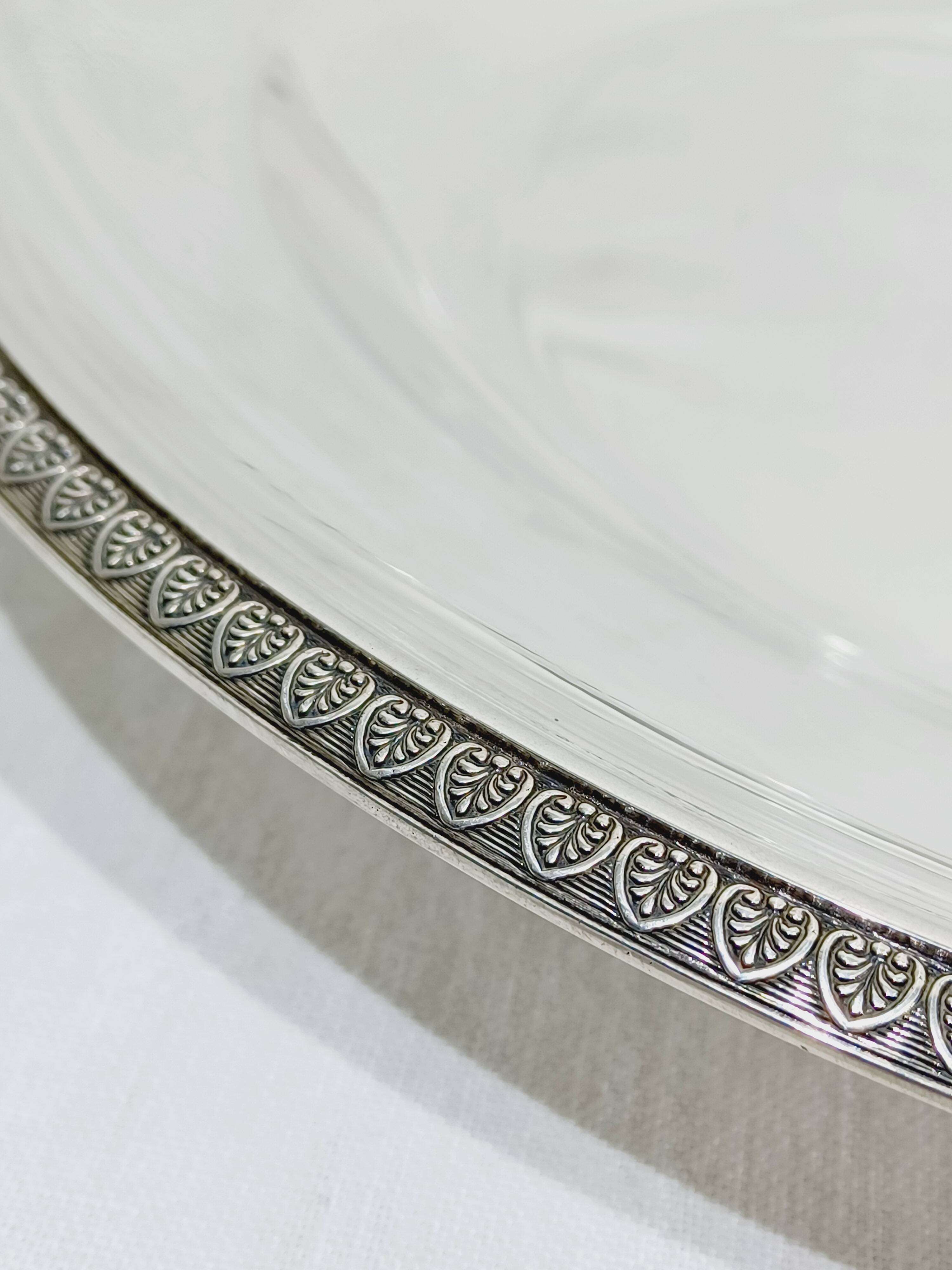 CHRISTOFLE - MALMAISON MODEL - SILVER-PLATED METAL PLATTER