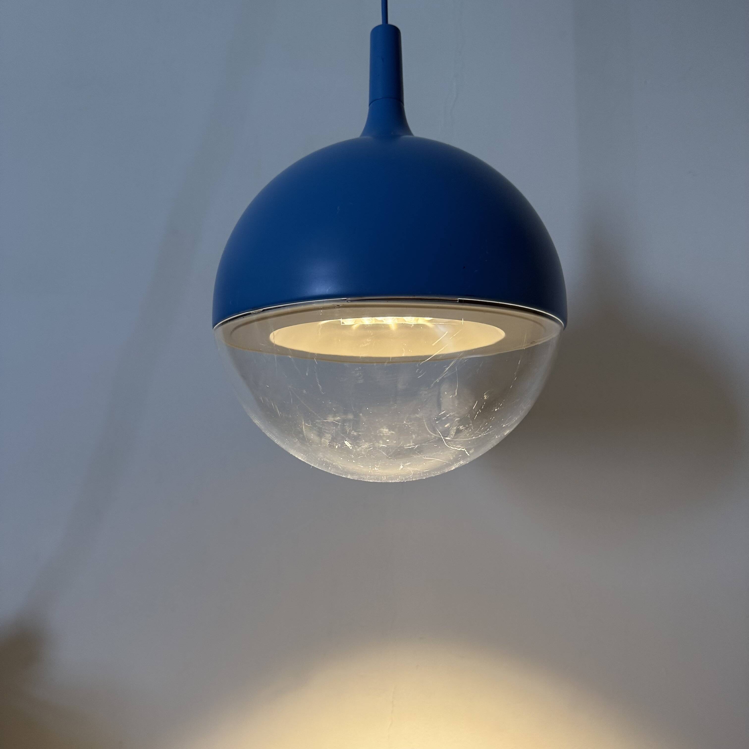 Vintage Space Age Blue Ceiling Lamp Väster by Knut Hagberg for Ikea, Sweden