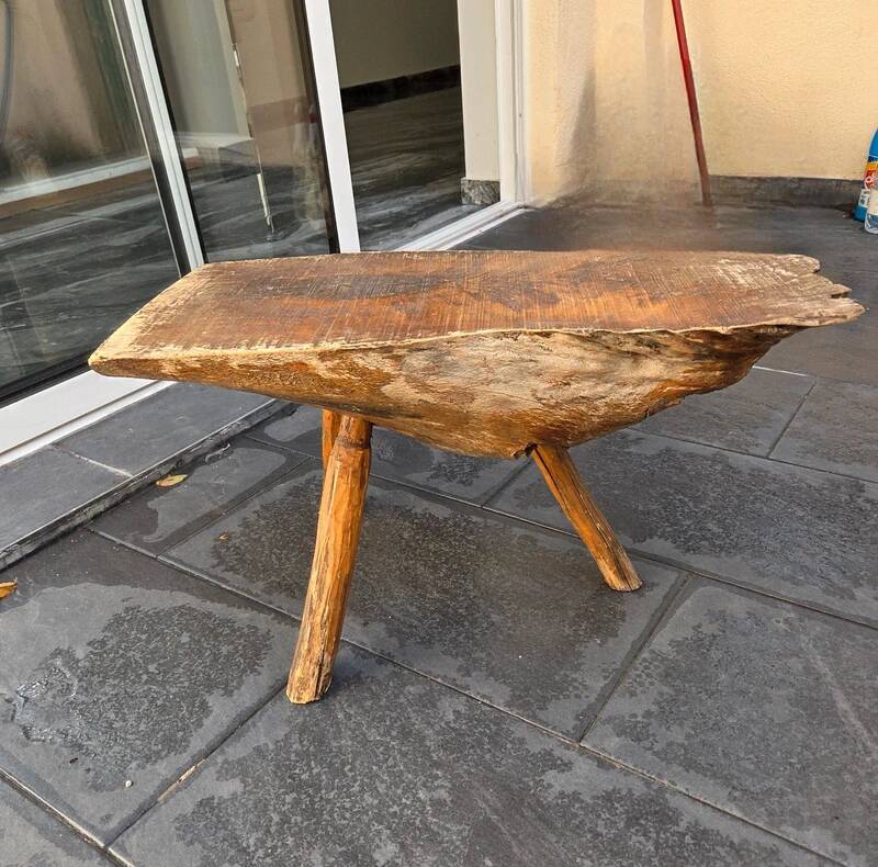 Rustic vintage real solid wood stool