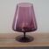 Vintage Ingrid Glashütte purple glass bowl – 70s modernist design