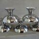 5 coupes à glace anciennes en inox