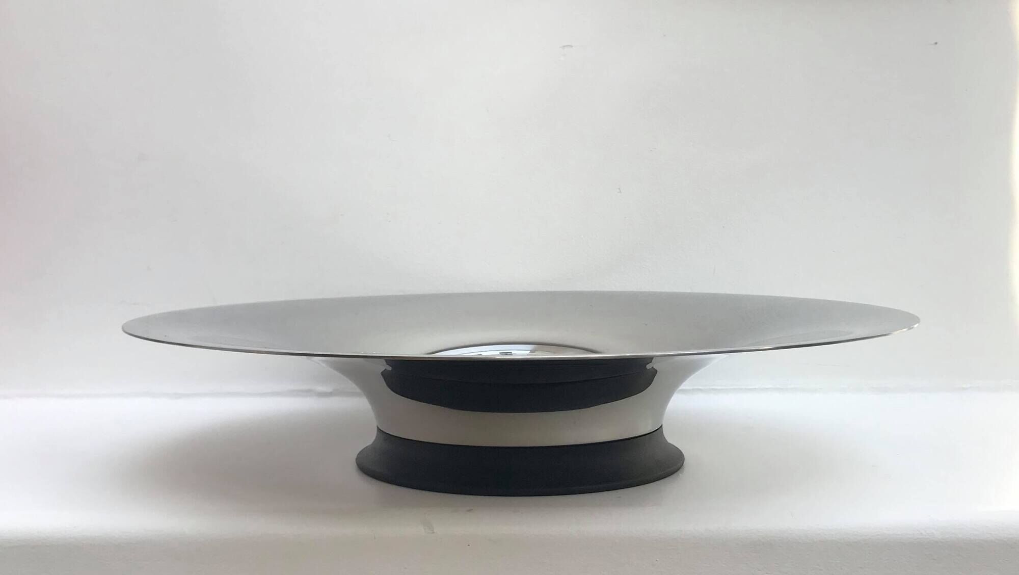 Erik Bagger Modernist Modernist Stainless Steel Table Center Bowl, Scandinavian Modernist Design Decor