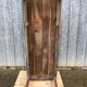 Antique farmhouse table in solid oak with tapered legs and 1 drawer at the end.