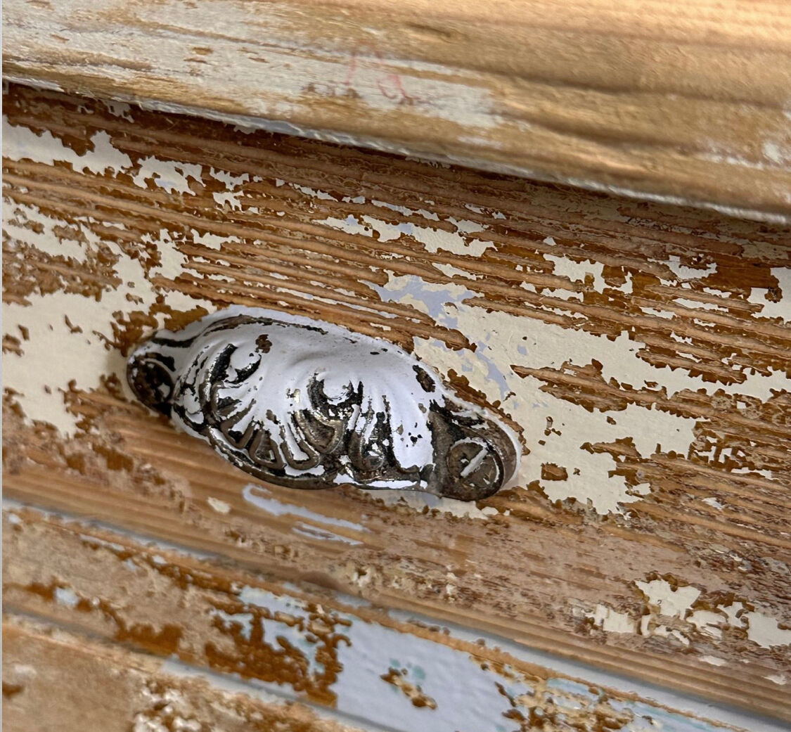 Painted store cabinet