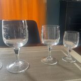 Matignon Cristal d’Arques glasses