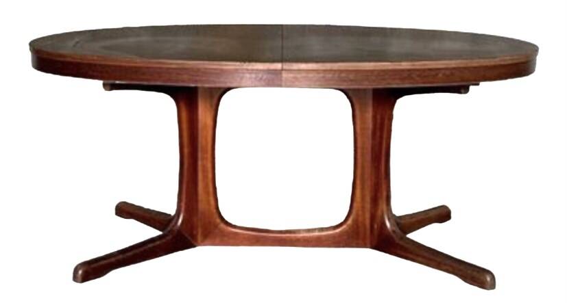 Table à manger scandinave vintage en teck