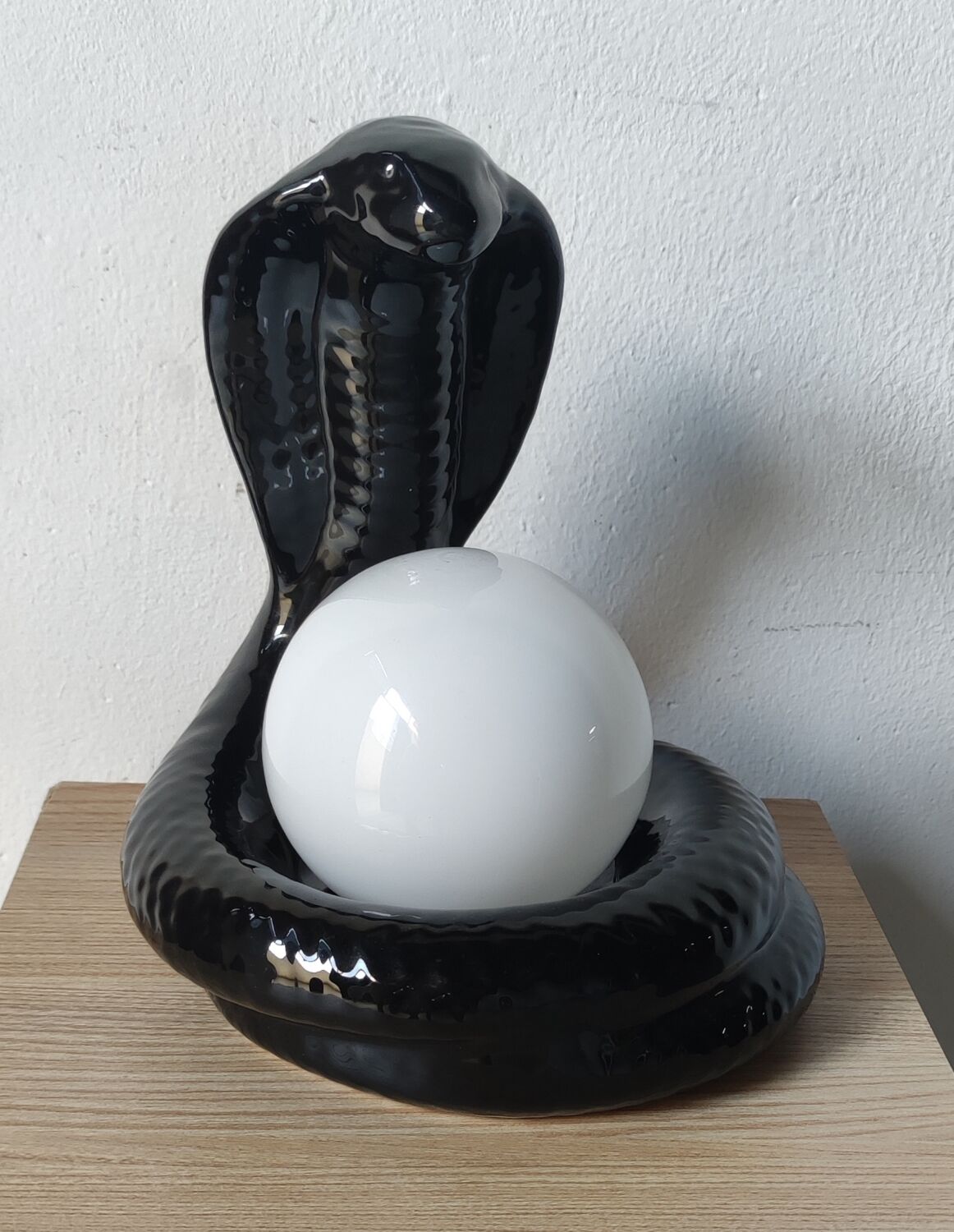 Lamp year 80 snake ceramic cobra