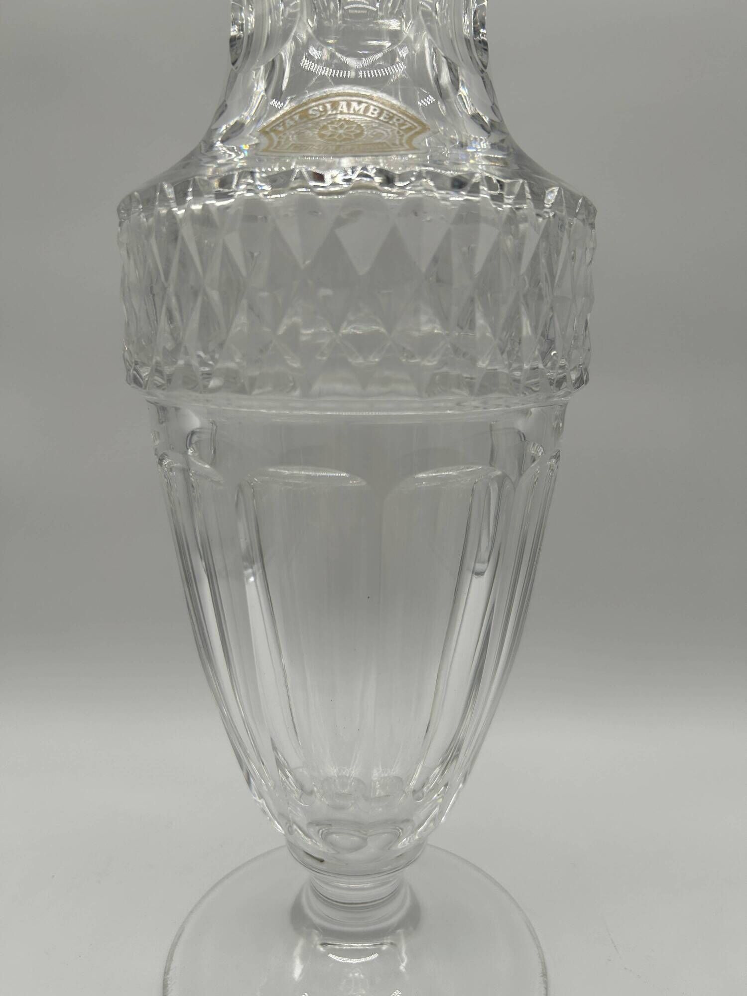 Crystal vase from Val Saint-Lambert - Gary model