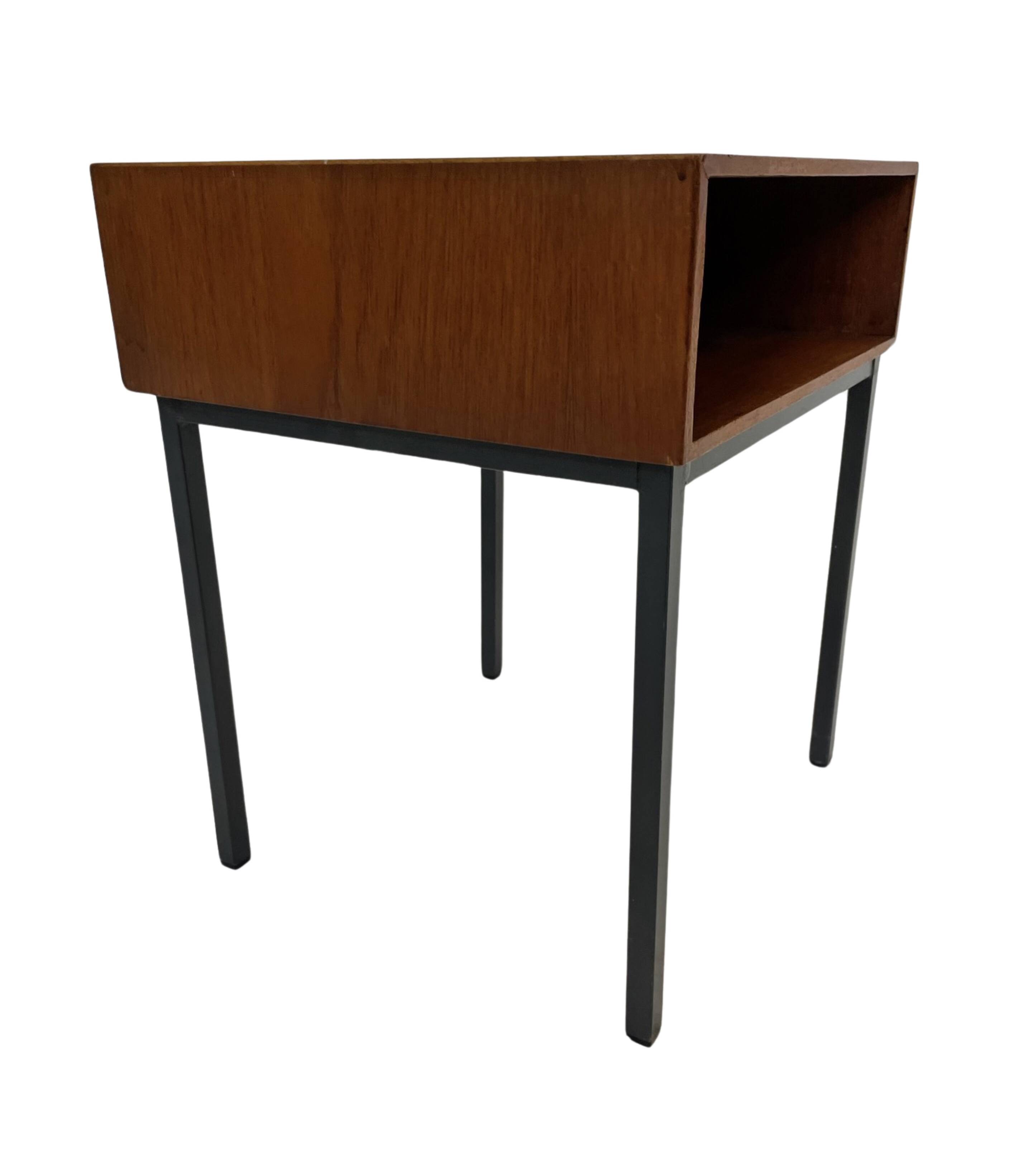 Vintage Pastoe bedside table side table 1960s teak veneer
