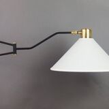 Articulated wall light by René Mathieu for Lunel