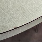 Round water green formica table 1960