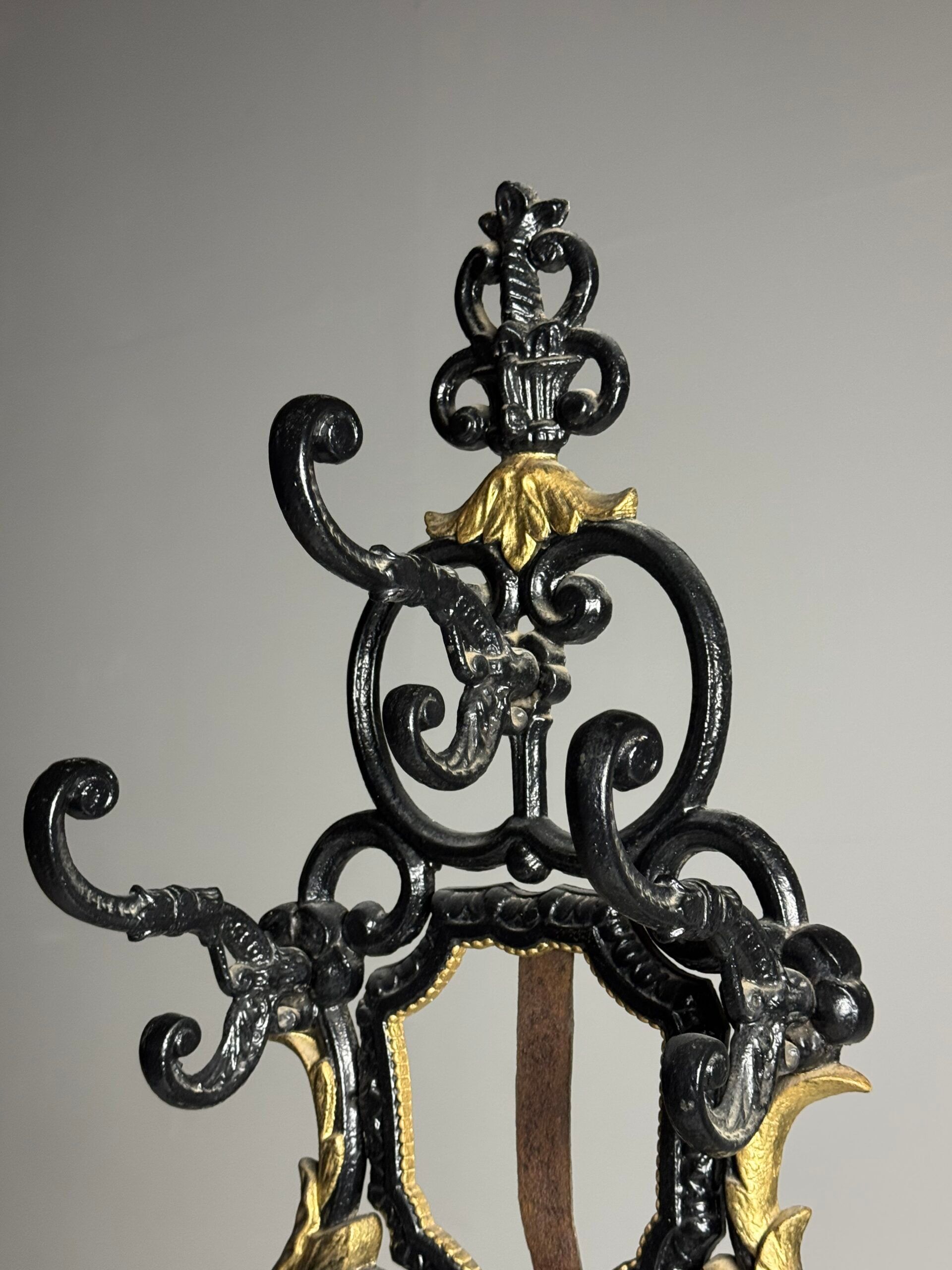 19th century cast iron coat rack