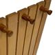 Vintage Pine Pinewood coat rack with mirror - 1970s design