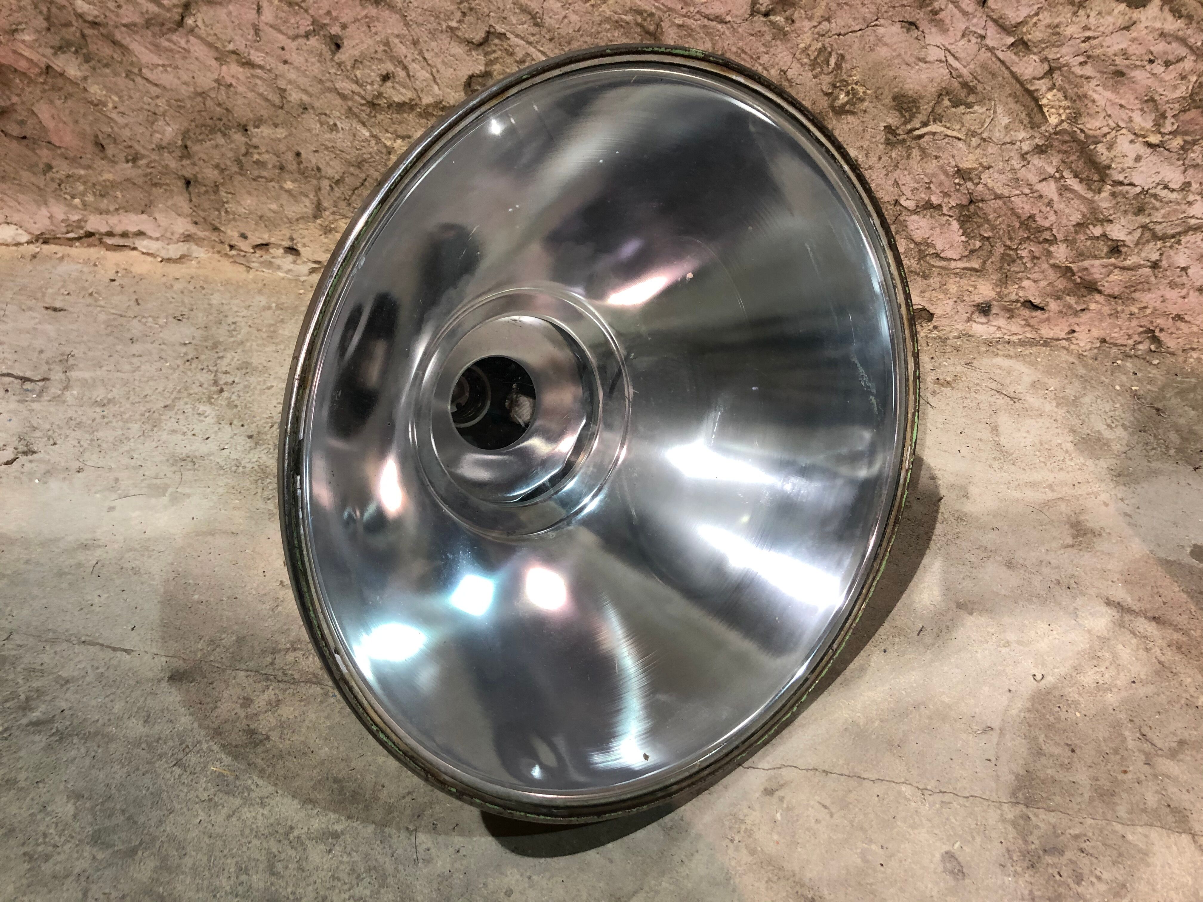 Industrial hanging in polished aluminium 1960s
