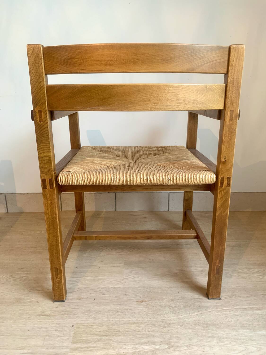 Solid elm armchair Maison Regain