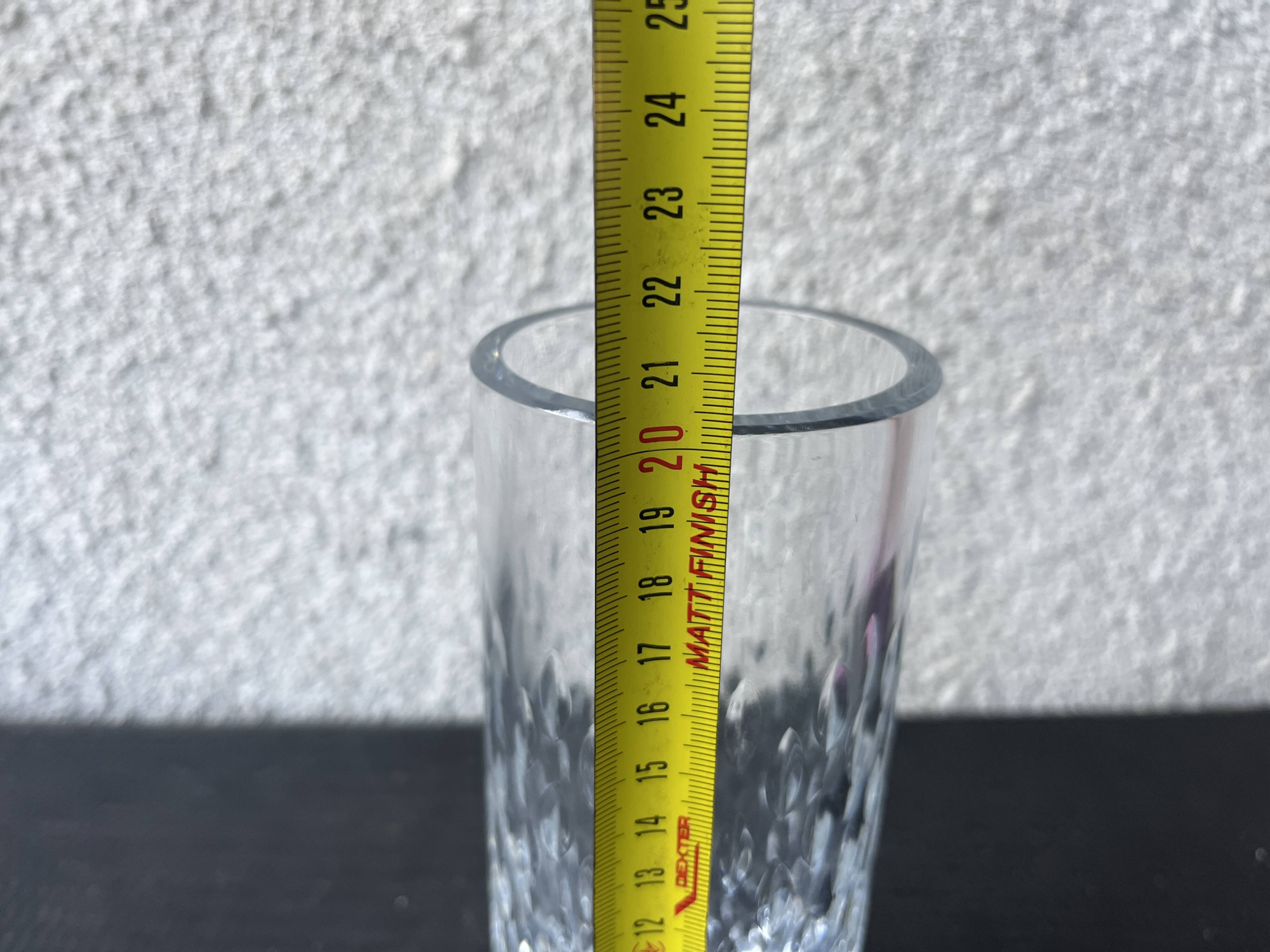 Clear cut crystal vase from Baccarat