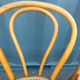 6 chaises cannées ancien bistrot vintage