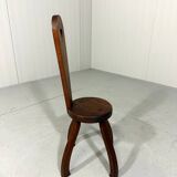 Brutalist rustic small chair stool side table plant table 1960’s