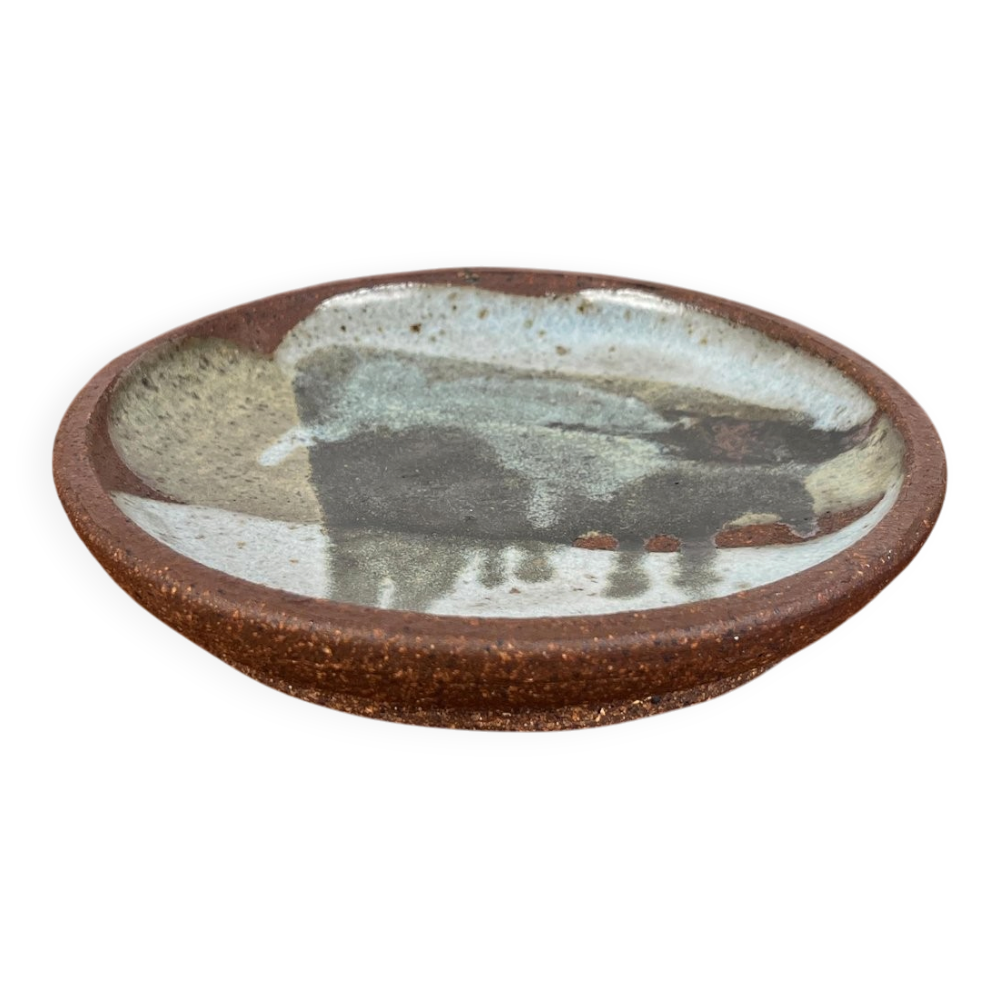 Danish studio pottery bowl from the mid-century by G.P., 1960s.