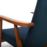 GE-260 High Back Easychair in Oak by Hans J. Wegner 1950s