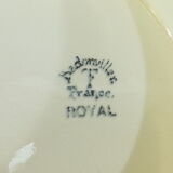 Pair of round compotiers Badonviller model Royal