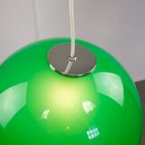 Italian Space Age Pendant in Brass and Acrylic Glass, 1970s