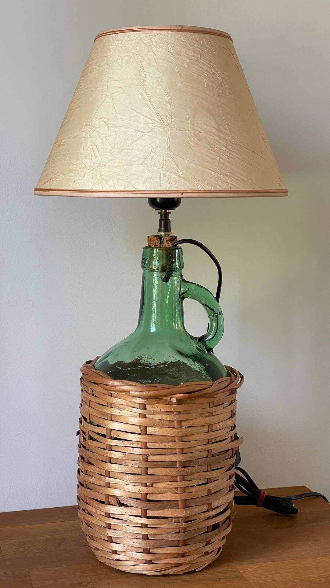 Lampe dame-jeanne vintage