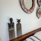 Pair of Akan combs